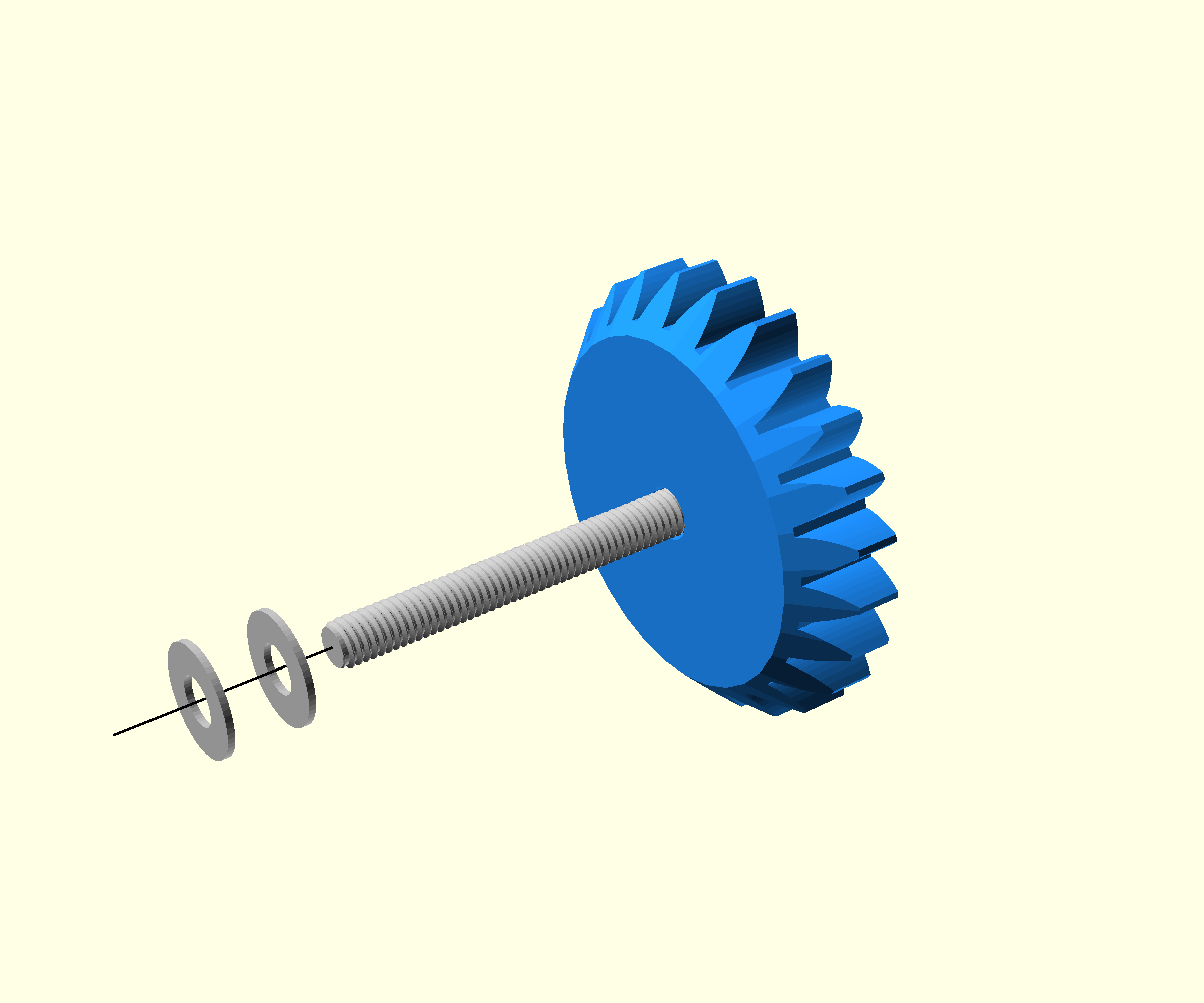 add washers to leadscrew
